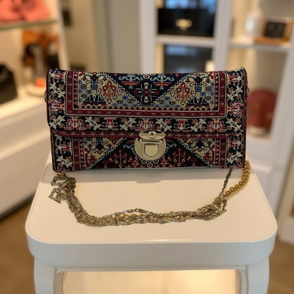 Blue Moon Under Handbags - NWT Elegant Tapestry Boho Clutch Crossbody!